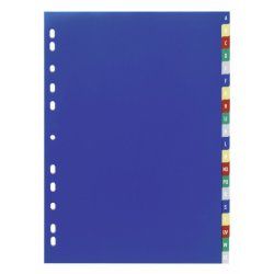 Durable 675527 intercalaire de classement Onglet avec index alphabétique Multicolore