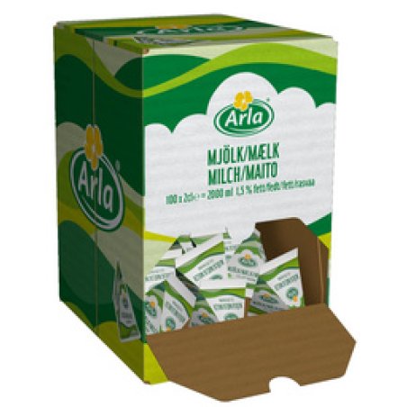 Arla Dose de lait 1,5% matière grasse, présentoir carton