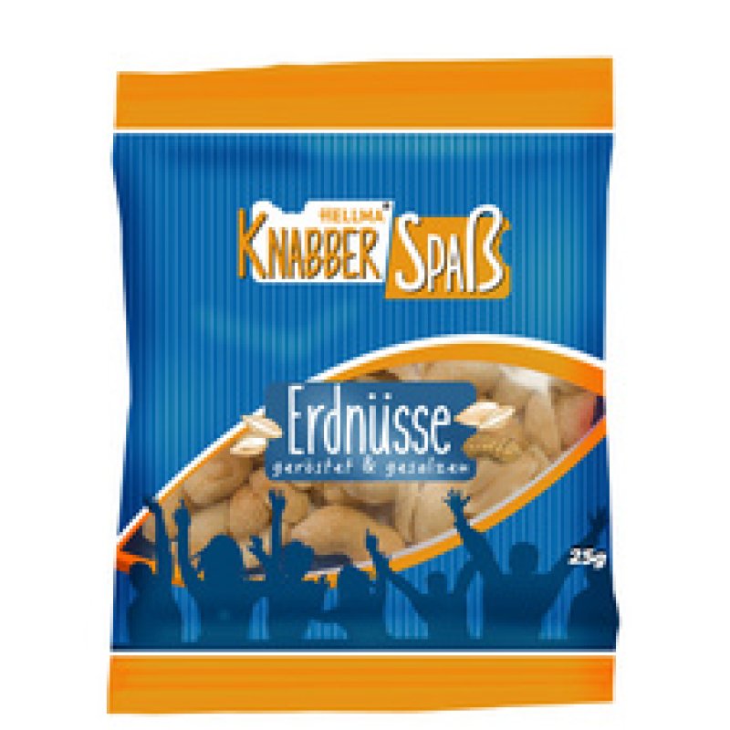 HELLMA Cacahuètes, dans un sachet unitaire à 25 g