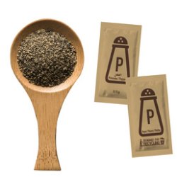 HELLMA Portion de poivre, emballé à l'unité, dans un carton