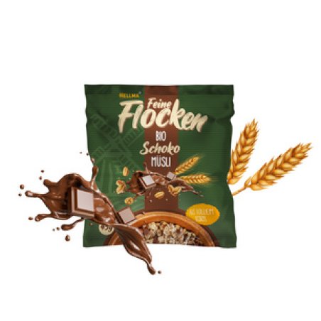 HELLMA Muesli au chocolat bio, en sachet portion de 25 g
