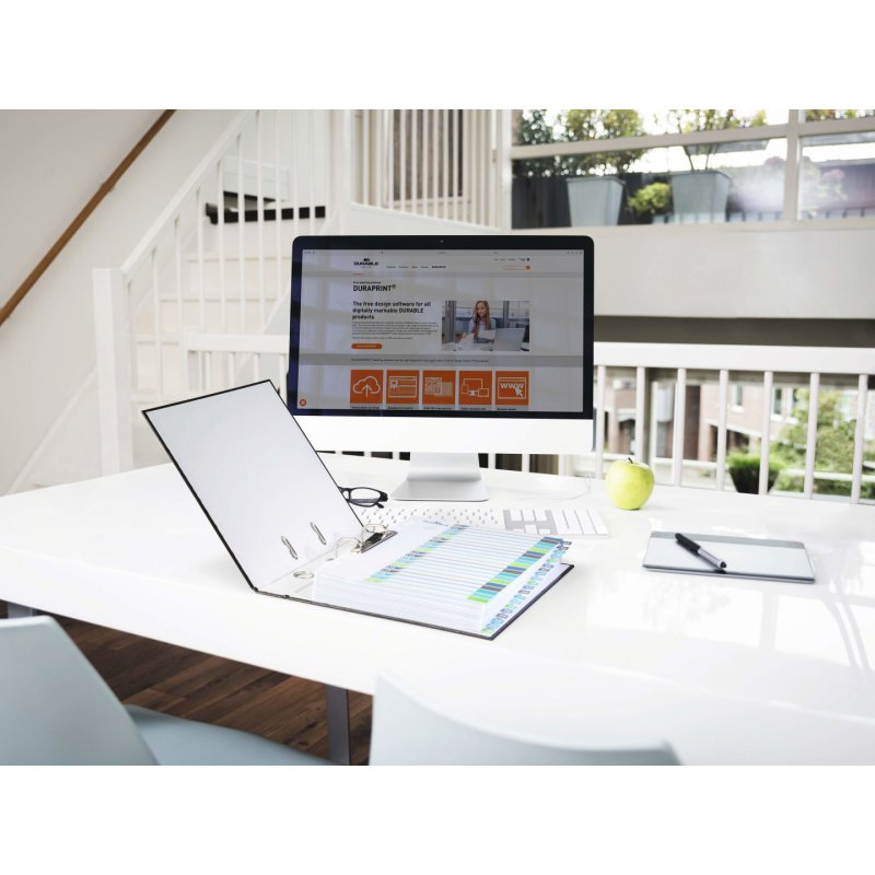 Durable 679727 intercalaire de classement Onglet avec index vierge Polypropylène (PP) Multicolore