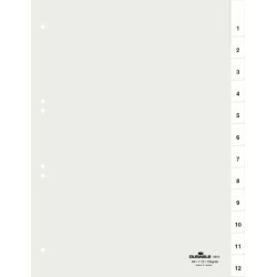 Durable 6810 Numeric tab index Transparent