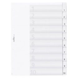 Durable 6821-19 Numeric tab index Transparent