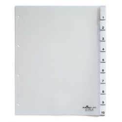 Durable 6831-19 Blank tab index Transparent