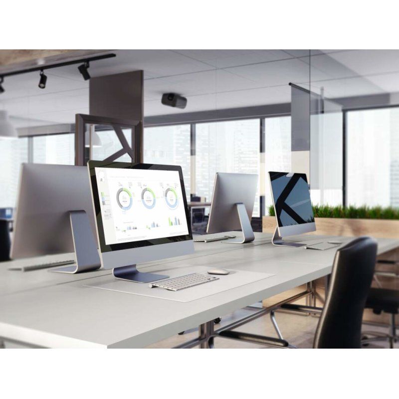 Durable 712219 desk pad Polypropylene (PP) Grey