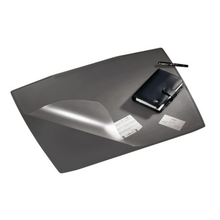 Durable Artwork desk mat with transparent overlay