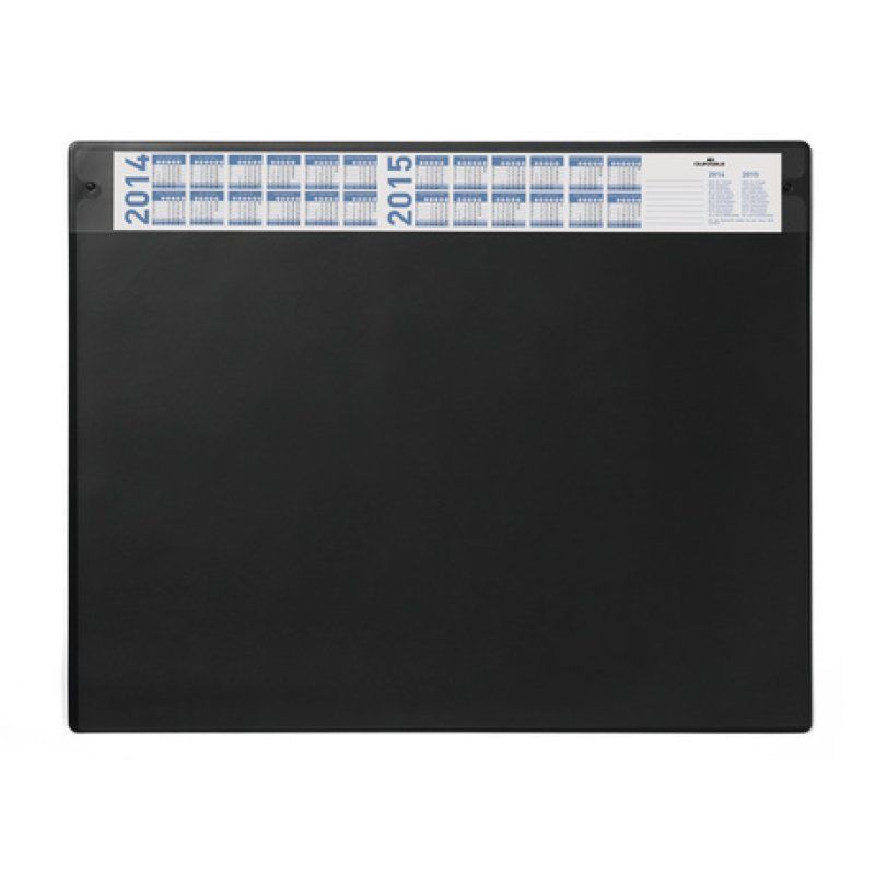 DURABLE Sous-main avec calendrier annuel, noir
