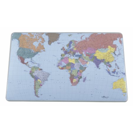 Durable Desk Mat with World Map