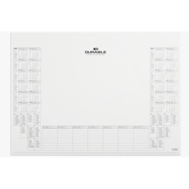DURABLE Bloc de rechange pour sous-main avec calendrier