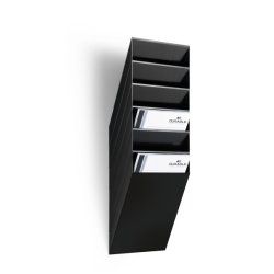 DURABLE Set porte-brochures mural "FLEXIBOXX 6", A4, noir