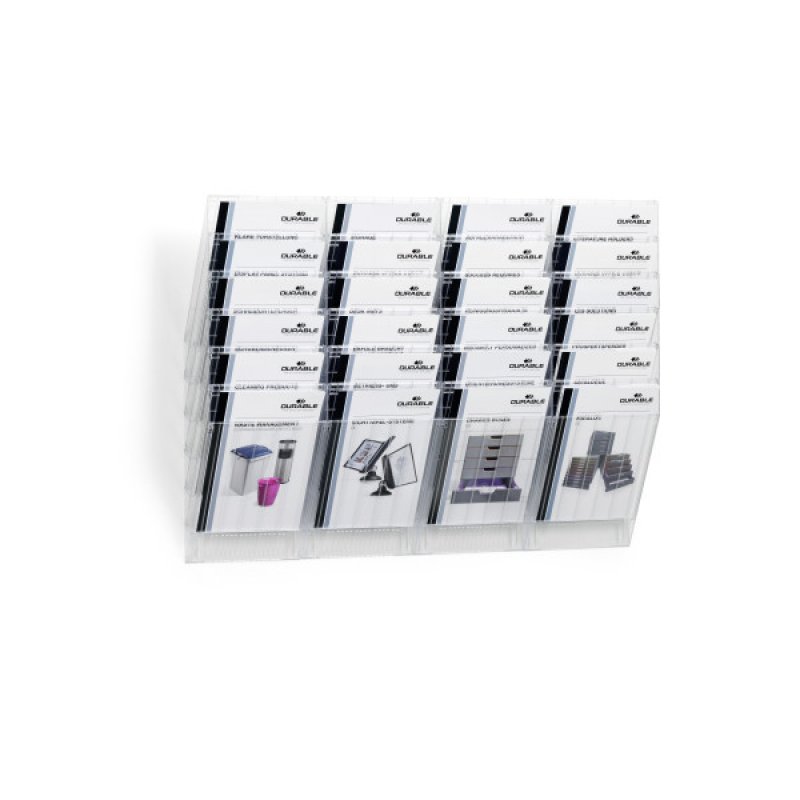 DURABLE Set porte-brochures mural "FLEXIBOXX 6", A4