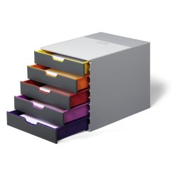 DURABLE Module de classement VARICOLOR 5, avec 5 tiroirs