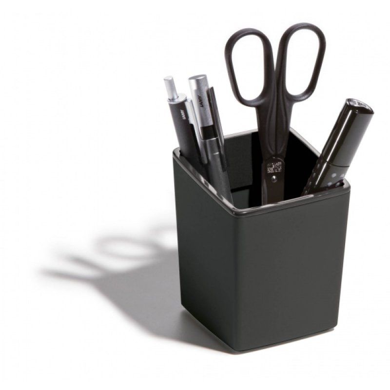 Durable VARICOLOR PEN CUP porte crayons et stylos Charbon de bois