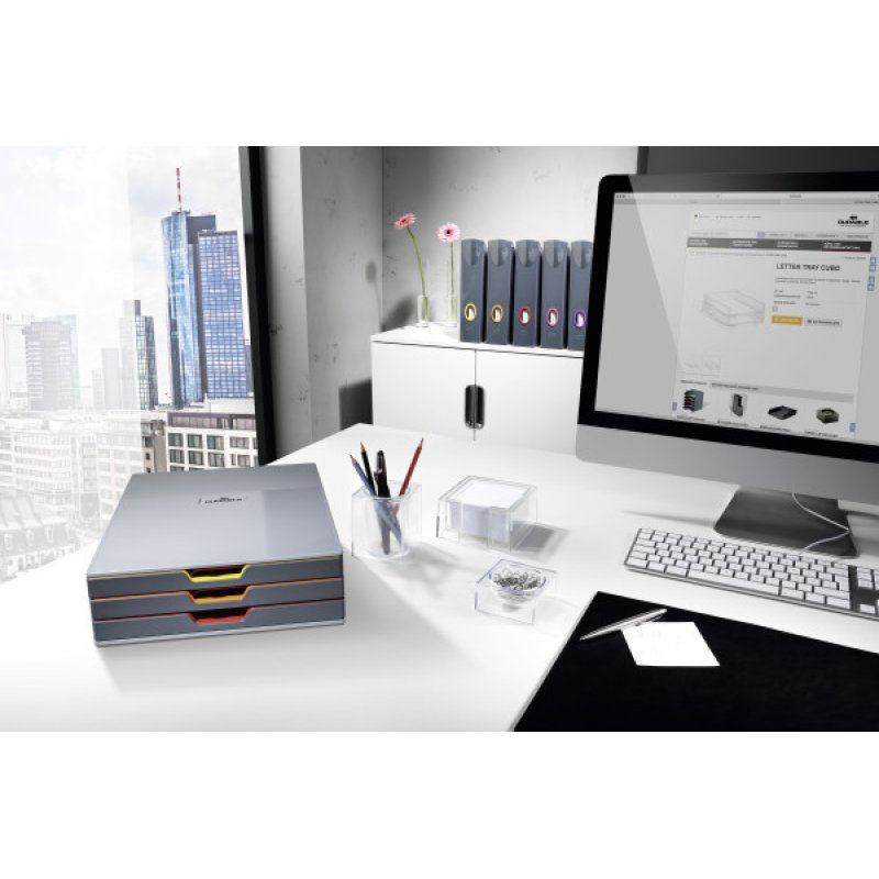 DURABLE Porte-revues VARICOLOR, anthracite / gris