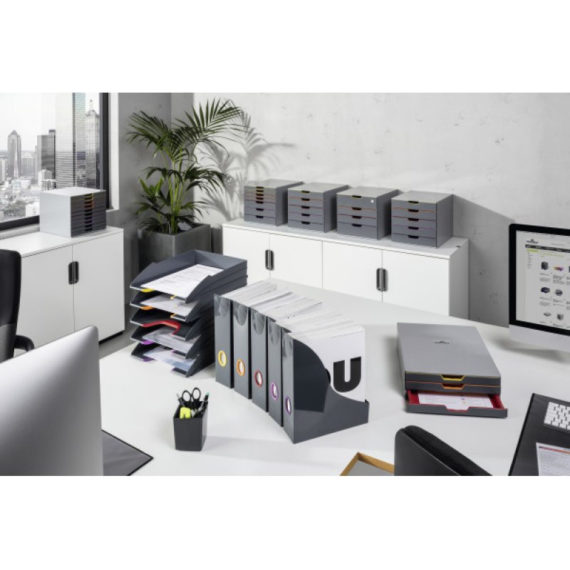 DURABLE Porte-revues VARICOLOR, anthracite / gris