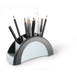 Durable 7720-23 pen/pencil holder Plastic Silver