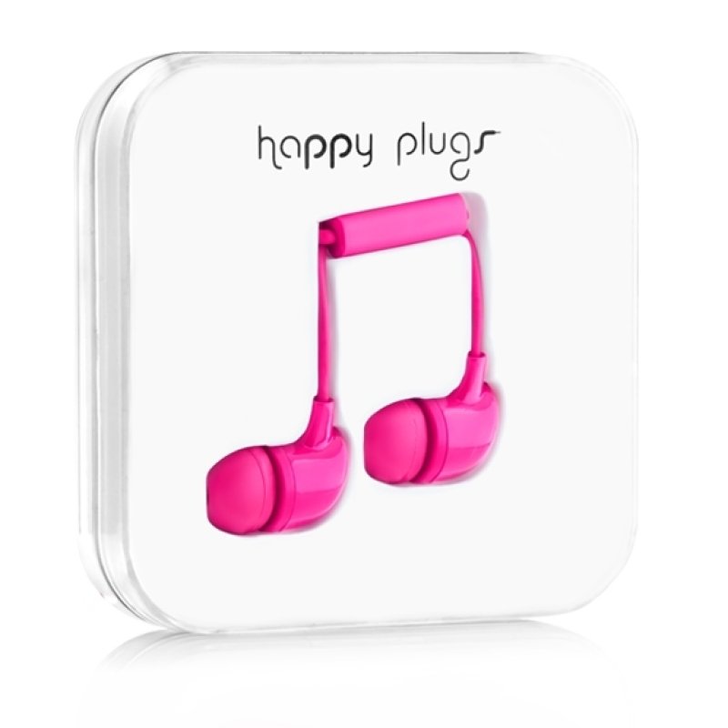 Happy Plugs In-Ear Casque Avec fil Ecouteurs Appels/Musique Rose