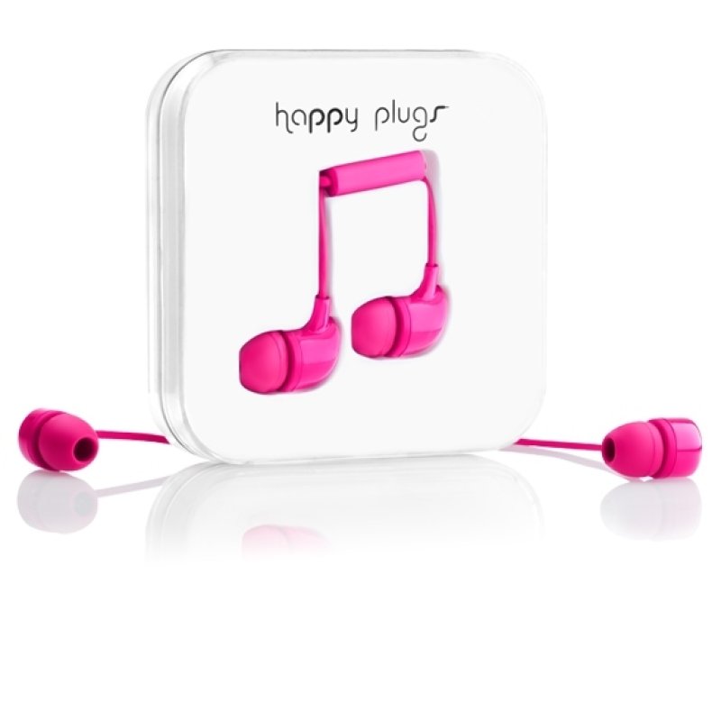 Happy Plugs In-Ear Casque Avec fil Ecouteurs Appels/Musique Rose