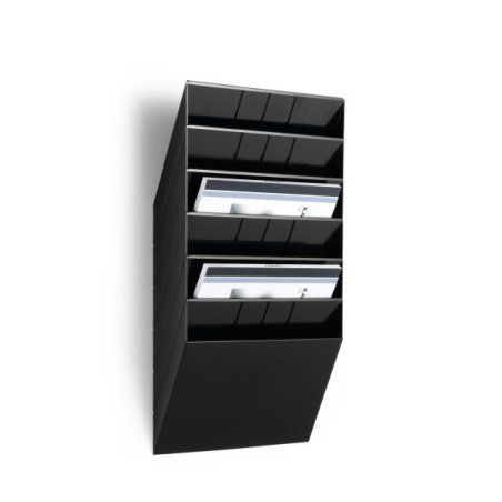 Durable 1709785060 literature rack Black