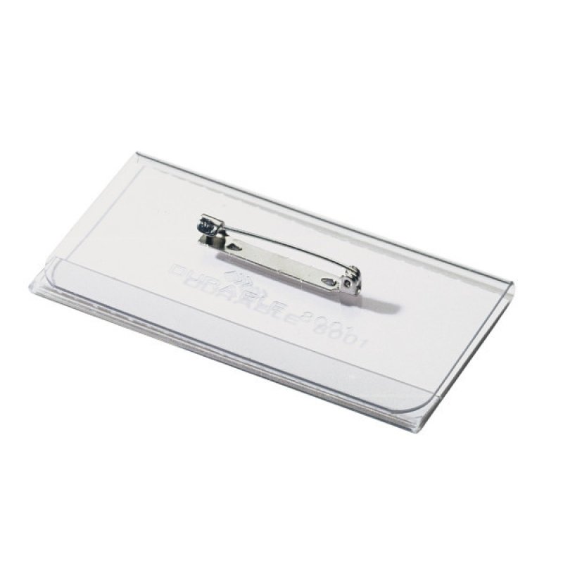 DURABLE Porte-badge avec épingle, 75 x 40 mm