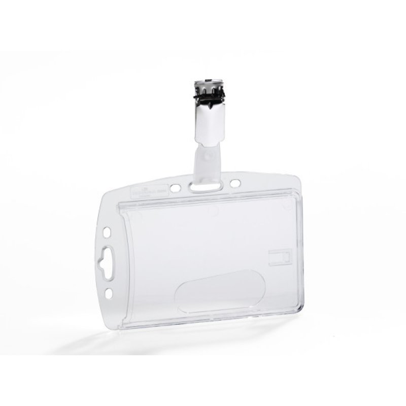 DURABLE Porte-badge, boîtier rigide, avec clip, 54 x 85 mm