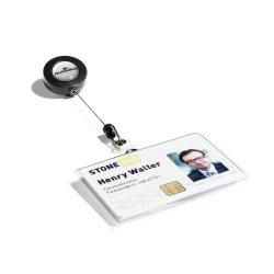 DURABLE Porte-badge, en PVC souple, 85 x 54 mm