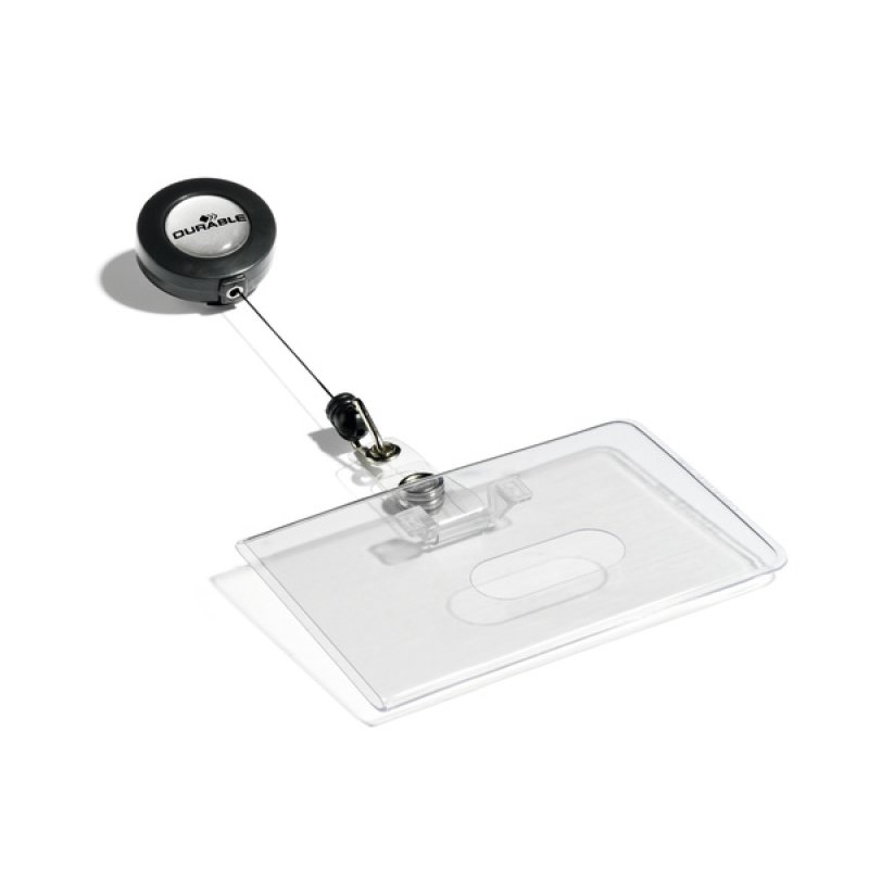 DURABLE Porte-badge, en PVC souple, 85 x 54 mm