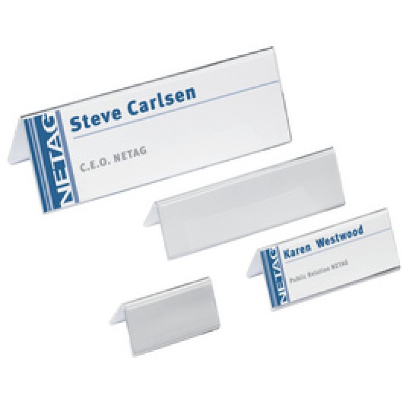 DURABLE Chevalet porte-nom, en acrylique, transparent