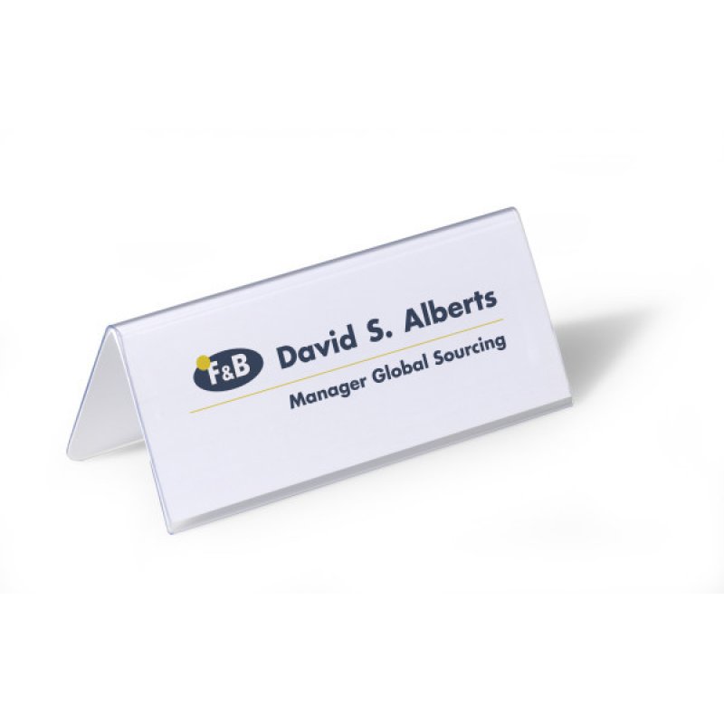 Durable 805019 plaque non-métallique Transparent