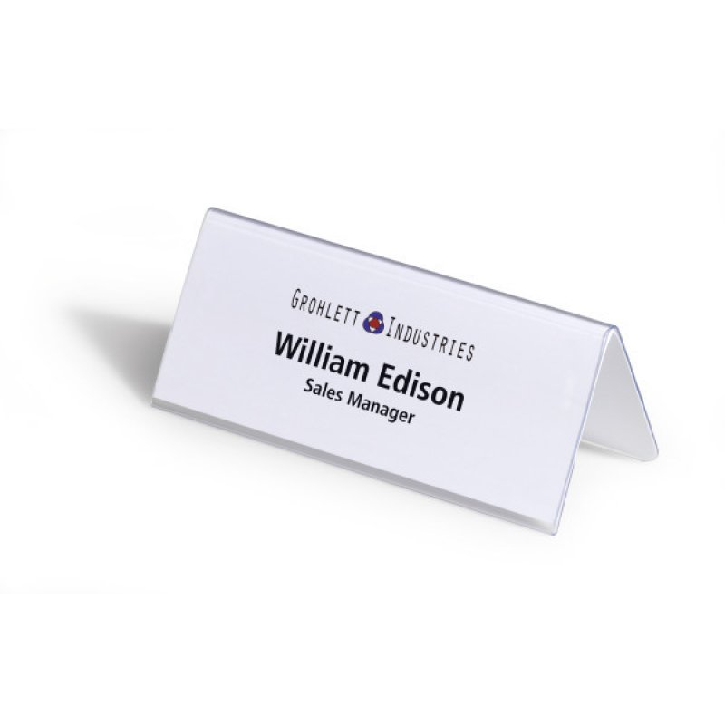 Durable 805019 plaque non-métallique Transparent