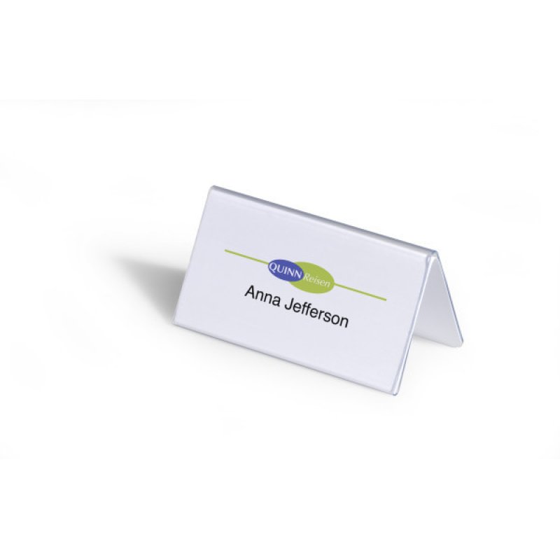 DURABLE Chevalet porte-nom, forme de toit, en carton solide