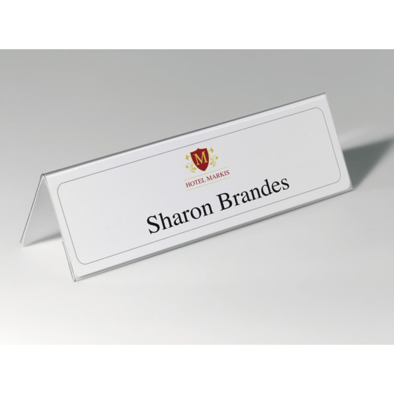 Durable 8053-19 non-metallic nameplate Transparent