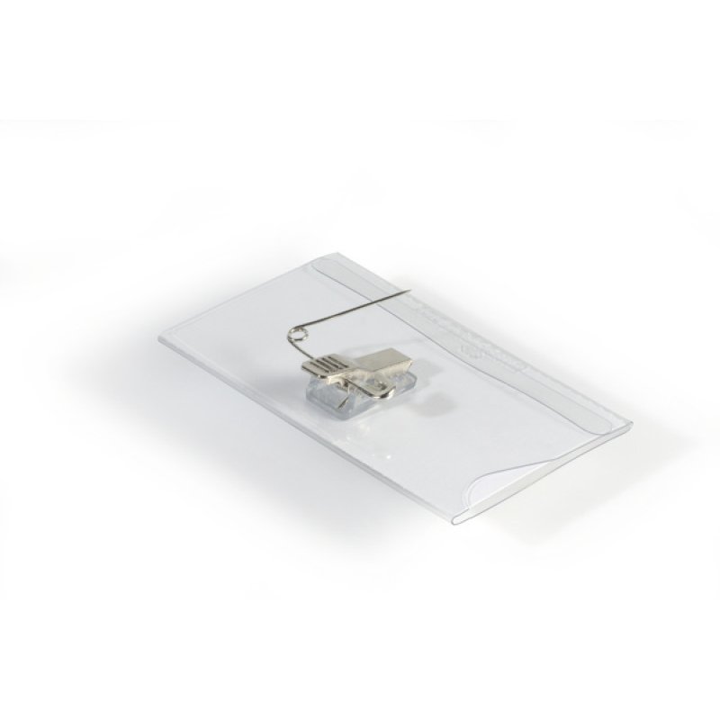 Durable PVC Combi Clip Name Badge