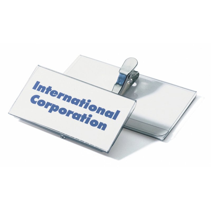 Durable Porte-Badge avec pince crocodile 40 x 75 mm