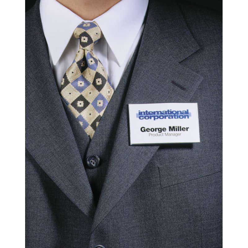 Durable 811719 badge et porte-badges Badge nominatifs PVC 25 pièce(s)