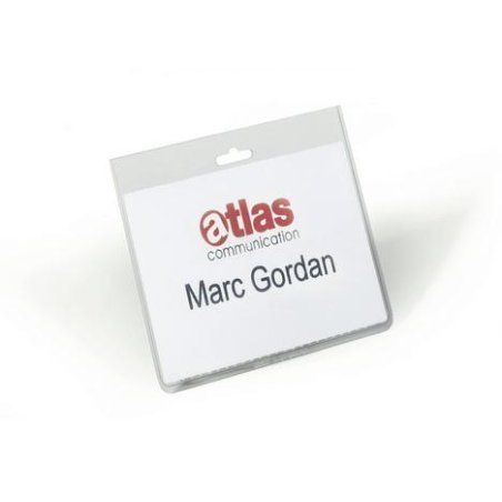 DURABLE Badge, fermé en haut, sans clip