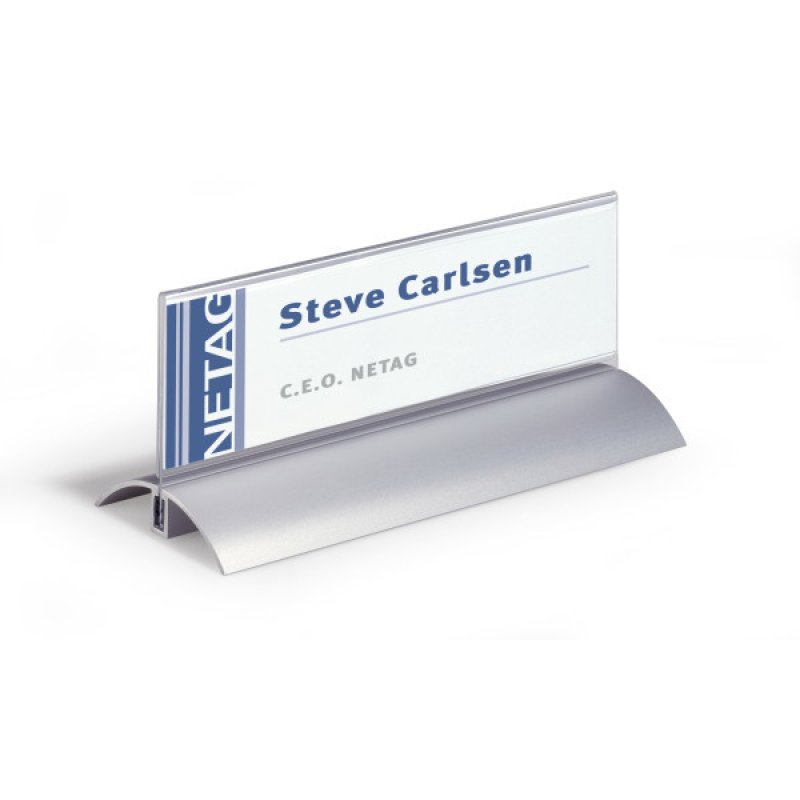 Durable Deluxe plaque nominative Acrylique, Aluminium Rectangle