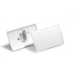 DURABLE Porte-badge Click Fold, avec pince combi, 75 x 40 mm