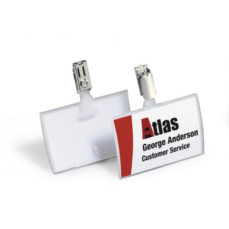 DURABLE Porte-badge Click Fold, avec clip, 90 x 54 mm