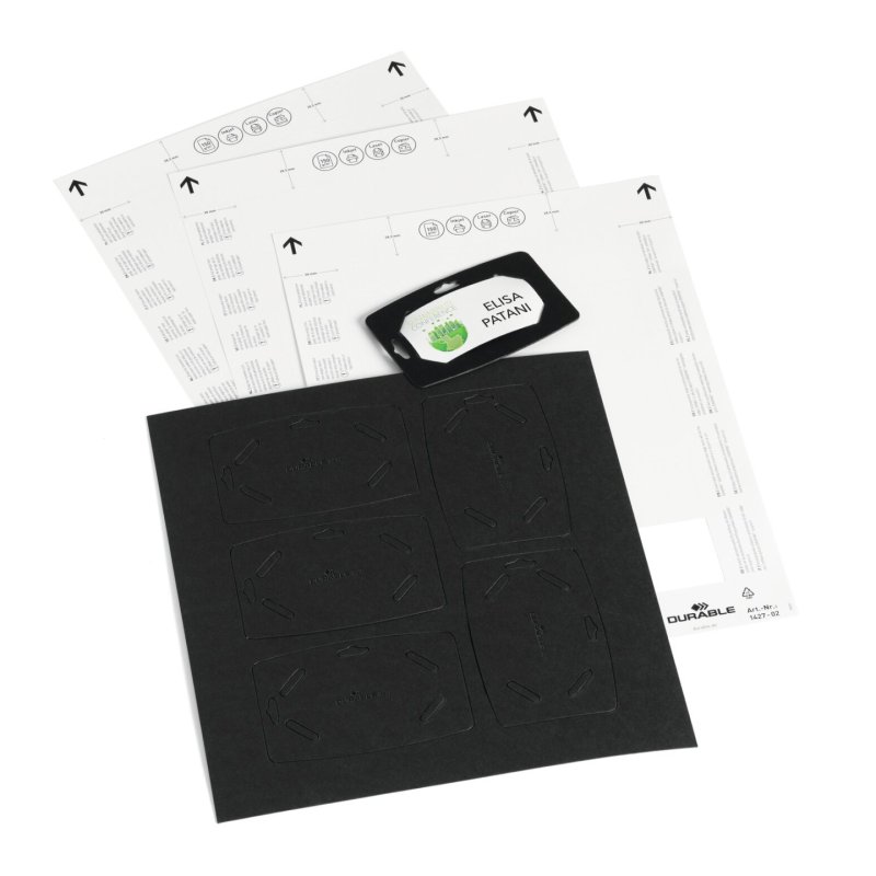 Durable 827201 badge et porte-badges Porte-badge Carton