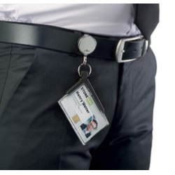 DURABLE Badge nominatif CARD HOLDER DELUXE PRO DUO