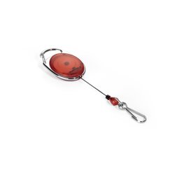 Durable 832703 badge holder accessory Badge reel Red, Silver 1 pc(s)