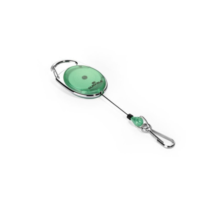 Durable 832705 Accessoire de porte-badge Porte-badge avec enrouleur Vert, Argent 1 pièce(s)