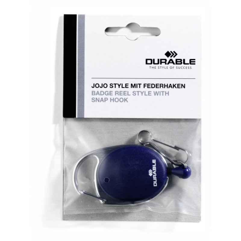 Durable 832707 badge holder accessory Badge reel Blue 1 pc(s)