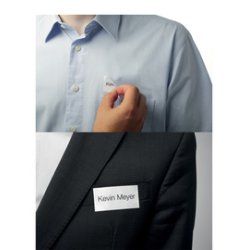 DURABLE Badge BADGEFIX, autocollant, 30 x 60 mm