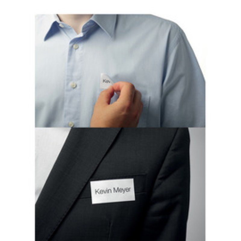 DURABLE Badge BADGEFIX, autocollant, 30 x 60 mm