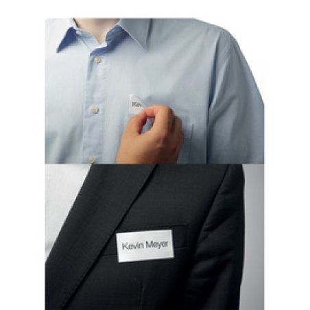 DURABLE Badge BADGEFIX, autocollant, 30 x 60 mm