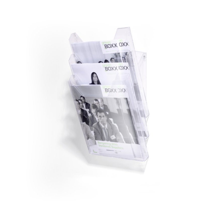 Durable 858019 magazine rack Transparent