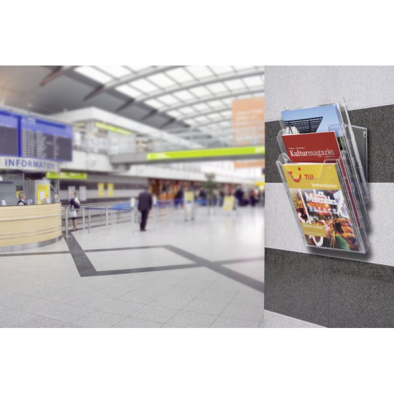 Durable 858019 porte-magazines Transparent